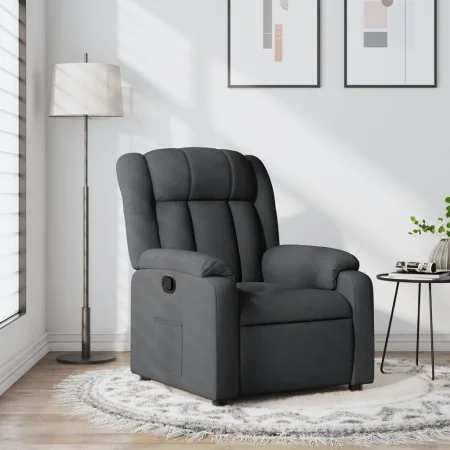 Sillón reclinable de tela gris oscuro de , Sillones - Ref: Foro24-373575, Precio: 215,11 €, Descuento: %