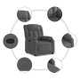 Sillón reclinable de tela gris oscuro de , Sillones - Ref: Foro24-373575, Precio: 219,78 €, Descuento: %