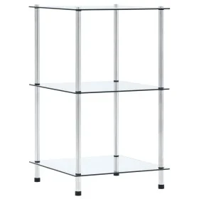 Estantería 3 niveles cristal templado transparente 40x40x67 cm de vidaXL, Librerías y estanterías - Ref: Foro24-249504, Preci...