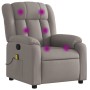 Sillón de masaje reclinable de tela gris taupé de , Sillones - Ref: Foro24-373594, Precio: 258,36 €, Descuento: %