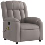 Sillón de masaje reclinable de tela gris taupé de , Sillones - Ref: Foro24-373594, Precio: 258,36 €, Descuento: %