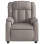 Sillón de masaje reclinable de tela gris taupé de , Sillones - Ref: Foro24-373594, Precio: 258,36 €, Descuento: %