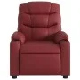 Reclining massage armchair in synthetic red wine leather by , Armchairs - Ref: Foro24-374144, Price: 226,29 €, Discount: %