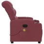 Sillón de masaje reclinable de tela color vino tinto de , Sillones - Ref: Foro24-374159, Precio: 269,21 €, Descuento: %