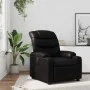 Sillón reclinable de cuero sintético negro de , Sillones - Ref: Foro24-374133, Precio: 239,51 €, Descuento: %