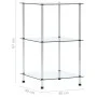 Estantería 3 niveles cristal templado transparente 40x40x67 cm de vidaXL, Librerías y estanterías - Ref: Foro24-249504, Preci...