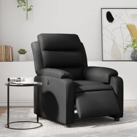 Sillón reclinable eléctrico de cuero sintético negro de , Sillones - Ref: Foro24-3205028, Precio: 287,54 €, Descuento: %