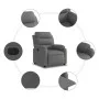 Power-Liegestuhl aus dunkelgrauem Stoff von , Sessel - Ref: Foro24-3204957, Preis: 250,83 €, Rabatt: %