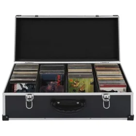 Case for 80 CDs aluminum and black ABS by vidaXL, CD/DVD organizers and boxes - Ref: Foro24-91855, Price: 59,93 €, Discount: %