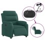 Sillón reclinable eléctrico tela verde oscuro de , Sillones - Ref: Foro24-3204962, Precio: 282,78 €, Descuento: %