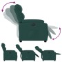 Sillón reclinable eléctrico tela verde oscuro de , Sillones - Ref: Foro24-3204962, Precio: 282,78 €, Descuento: %