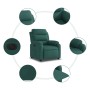 Sillón reclinable eléctrico tela verde oscuro de , Sillones - Ref: Foro24-3204962, Precio: 282,78 €, Descuento: %
