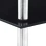 Estantería 3 niveles cristal templado negro 30x30x67 cm de vidaXL, Librerías y estanterías - Ref: Foro24-249519, Precio: 34,6...