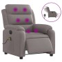 Sillón reclinable de masaje eléctrico tela gris taupe de , Sillones - Ref: Foro24-3204976, Precio: 300,08 €, Descuento: %