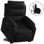 Sillón reclinable elevable cuero artificial negro de , Sillones - Ref: Foro24-3205042, Precio: 323,61 €, Descuento: %
