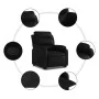Sillón reclinable elevable cuero artificial negro de , Sillones - Ref: Foro24-3205042, Precio: 323,61 €, Descuento: %