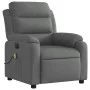 Sillón reclinable de masaje eléctrico tela gris oscuro de , Sillones - Ref: Foro24-3204969, Precio: 304,91 €, Descuento: %