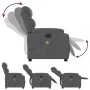 Sillón reclinable de masaje eléctrico tela gris oscuro de , Sillones - Ref: Foro24-3204969, Precio: 304,91 €, Descuento: %