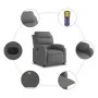 Sillón reclinable de masaje eléctrico tela gris oscuro de , Sillones - Ref: Foro24-3204969, Precio: 304,91 €, Descuento: %