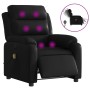 Sillón de masaje reclinable eléctrico cuero sintético negro de , Sillones - Ref: Foro24-3205035, Precio: 321,57 €, Descuento: %