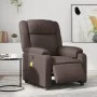 Sillón de masaje reclinable eléctrico cuero sintético marrón de , Sillones - Ref: Foro24-3205145, Precio: 286,73 €, Descuento: %
