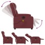 Sillón masaje reclinable eléctrico cuero sintético rojo tinto de , Sillones - Ref: Foro24-3205147, Precio: 266,97 €, Descuent...