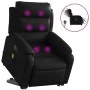 Sillón de masaje elevable eléctrico cuero sintético negro de , Sillones - Ref: Foro24-3205063, Precio: 399,01 €, Descuento: %