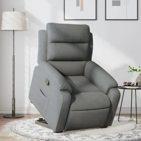 Sillón reclinable elevable de tela gris oscuro de , Sillones - Ref: Foro24-3204981, Precio: 283,66 €, Descuento: %
