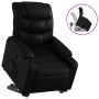 Sillón reclinable elevable cuero artificial negro de , Sillones - Ref: Foro24-3206599, Precio: 274,95 €, Descuento: %