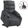 Sillón reclinable elevable cuero artificial gris de , Sillones - Ref: Foro24-3206602, Precio: 277,99 €, Descuento: %