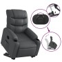 Sillón reclinable elevable cuero artificial gris de , Sillones - Ref: Foro24-3206602, Precio: 277,99 €, Descuento: %