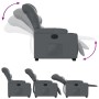 Sillón reclinable elevable cuero artificial gris de , Sillones - Ref: Foro24-3206602, Precio: 277,99 €, Descuento: %
