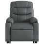 Sillón reclinable elevable cuero artificial gris de , Sillones - Ref: Foro24-3206602, Precio: 277,99 €, Descuento: %