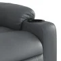 Sillón reclinable elevable cuero artificial gris de , Sillones - Ref: Foro24-3206602, Precio: 294,77 €, Descuento: %