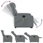 Sillón de masaje elevable eléctrico cuero sintético gris de , Sillones - Ref: Foro24-3205288, Precio: 357,88 €, Descuento: %