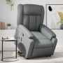 Sillón reclinable de masaje de pie cuero artificial gris de , Sillones - Ref: Foro24-3205274, Precio: 294,41 €, Descuento: %