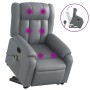 Sillón reclinable de masaje de pie cuero artificial gris de , Sillones - Ref: Foro24-3205274, Precio: 294,41 €, Descuento: %