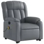 Sillón reclinable de masaje de pie cuero artificial gris de , Sillones - Ref: Foro24-3205274, Precio: 307,93 €, Descuento: %