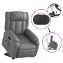 Sillón reclinable de masaje de pie cuero artificial gris de , Sillones - Ref: Foro24-3205274, Precio: 307,93 €, Descuento: %