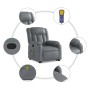 Sillón reclinable de masaje de pie cuero artificial gris de , Sillones - Ref: Foro24-3205274, Precio: 294,41 €, Descuento: %