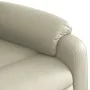 Sillón reclinable de masaje de pie cuero artificial color crema de , Sillones - Ref: Foro24-3205158, Precio: 365,82 €, Descue...