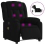 Sillón reclinable de masaje eléctrico tela negro de , Sillones - Ref: Foro24-3205306, Precio: 271,08 €, Descuento: %