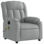 Sillón reclinable de masaje eléctrico tela gris claro de , Sillones - Ref: Foro24-3205304, Precio: 272,03 €, Descuento: %