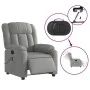 Sillón reclinable de masaje eléctrico tela gris claro de , Sillones - Ref: Foro24-3205304, Precio: 272,03 €, Descuento: %