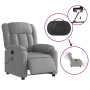 Sillón reclinable de masaje eléctrico tela gris claro de , Sillones - Ref: Foro24-3205304, Precio: 265,27 €, Descuento: %