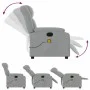 Sillón reclinable de masaje eléctrico tela gris claro de , Sillones - Ref: Foro24-3205304, Precio: 272,03 €, Descuento: %
