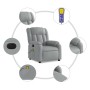 Sillón reclinable de masaje eléctrico tela gris claro de , Sillones - Ref: Foro24-3205304, Precio: 265,27 €, Descuento: %