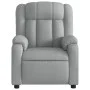 Sillón reclinable de masaje eléctrico tela gris claro de , Sillones - Ref: Foro24-3205304, Precio: 272,03 €, Descuento: %