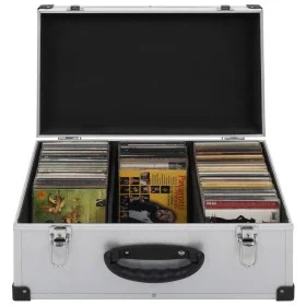 Maletín para 60 CD aluminio y ABS plateado de vidaXL, Organizadores y cajas de CD/DVD - Ref: Foro24-91856, Precio: 52,53 €, D...