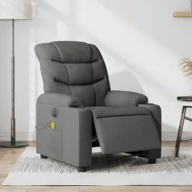 Sillón reclinable de masaje eléctrico tela gris oscuro de , Sillones - Ref: Foro24-3206637, Precio: 333,16 €, Descuento: %